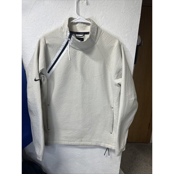 Small - Men's NIKE TECH PACK PULLOVER TOP IVORY - Picture 1 of 11